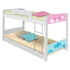 Beliche Baixa Adesivada Nuvens Menina e Menino com Colchões