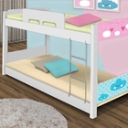 Beliche Baixa Adesivada Nuvens Rosa E Azul Com Colchões