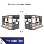 Beliche Bilbao Solteiro Com Auxiliar Conquista Moveis Amêndoa