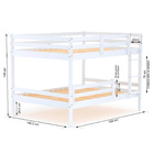 Beliche Cama Casal Com Grade De Protecao Madeira Macica Branc