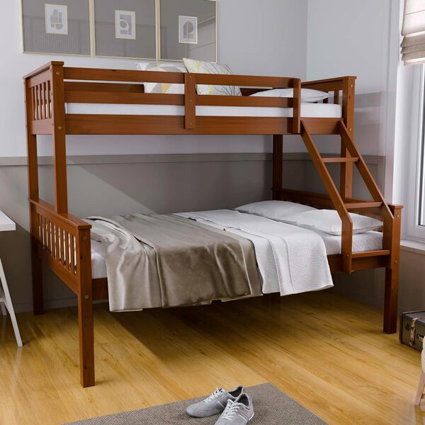 Beliche Cama Casal Madeira Macica Castanho Claro Mobilistore