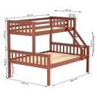 Beliche Cama Casal Madeira Macica Nogueira Mobilistore