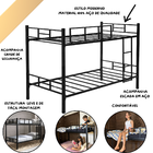 Beliche Cama Crianças Bicama Aço Resistente Grade Segurança P