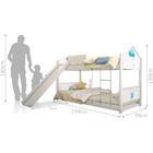 Beliche Casa Juvenil Balanço Menino C/ Escorregador Colchão