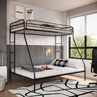 Beliche Casal + Solteiro Em Ferro Nice Cinza Escuro