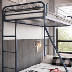 Beliche Casal + Solteiro Em Ferro Nice Cinza Escuro