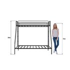 Beliche Casal + Solteiro Em Ferro Nice Preto