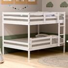 Beliche Casal Casal Slim Com Grade De Proteção Madeira Maciça