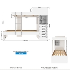 Beliche Castelo 04 Gavetas Branco