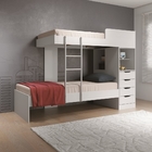 Beliche Castelo 04 Gavetas Branco Com Colchão