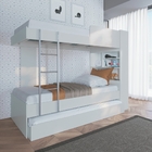 Beliche Com Auxiliar E Baú Lins Branco