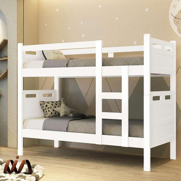 Beliche Com Barras Laterais De Mdf Jaspe Branco Fênix