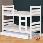 Beliche Com Cama Auxiliar Em Madeira Maciça Branco Bahia Nema