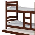 Beliche Com Cama Auxiliar Em Madeira Maciça Castanho Nemargi