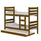 Beliche Com Cama Auxiliar Em Madeira Maciça Imbuia Bahia Nema