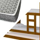 Beliche Com Cama Auxiliar Em Madeira Maciça Imbuia Bahia Nema