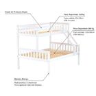 Beliche Com Cama Casal Prime Madeira Maciça Branco Housin