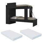 Beliche Com Colchão Incluso 1 Porta Havana Multimóveis Preto