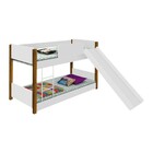 Beliche Com Escorregador Montessori  Nala Branco Mel