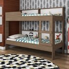 Beliche Com Estante 80cm Miami Art In Móveis Marrom