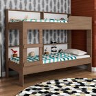 Beliche Com Estante 80cm Miami Art In Móveis Marrom