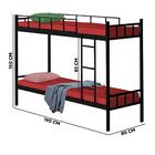 Beliche De Aço Preto Solteiro Mônaco Primoart