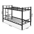 Beliche De Aço Solteiro Reforçada Pelaio Meg Preta