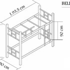 Beliche De Aço Solteiro Reforçada Pelaio Meg Preta
