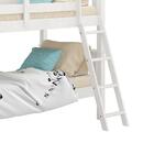 Beliche De Madeira Escada Até O Chão Branco Lavado - Piratini