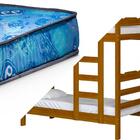 Beliche De Madeira Maciça Alta Solteiro Life Imbuia Nemargi C