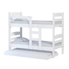 Beliche De Madeira Maciça Branca Com Auxiliar Robusta Nemargi