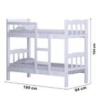 Beliche De Madeira Macica Branca Com Colchao Gazin D33 88 Cm