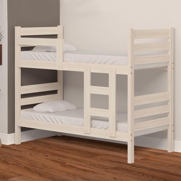 Beliche De Madeira Maciça Branco Lavado Bahia Nemargi