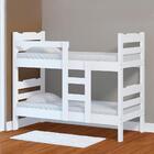 Beliche De Madeira Maciça Branco Robusta Nemargi Com 2 Colchõ