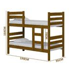 Beliche De Madeira Maciça Com 2 Colchões Imbuia Bahia Nemargi