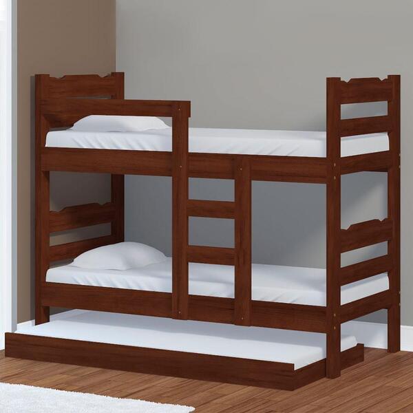 Beliche De Madeira Maciça Com Auxiliar Castanho Robusta Nemar