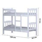 Beliche De Madeira Macica Resistente Branca