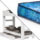 Beliche De Solteiro Com Cama Auxiliar Branco Alba Basoto Com