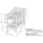 Beliche De Solteiro Madeira Maciça Para Colchão 88 X 188 Cm M