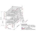 Beliche De Solteiro Madeira Maciça Para Colchão 88 X 188 Cm M