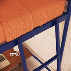 Beliche Em Ferro Solteiro + Mesa De Estudos - Bonnie Azul Del