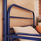 Beliche Em Ferro Solteiro + Mesa De Estudos - Bonnie Azul Del