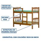 Beliche Em Madeira Maciça Com 2 Colchões Nogueira Shop Jm