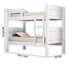 Beliche Em Mdf Solteiro Com Cama Auxiliar Branco Ana Paula Fr