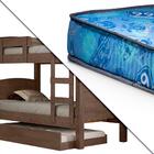 Beliche Em Mdf Solteiro Com Cama Auxiliar Chocolate Ana Paula