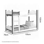 Beliche Encanto Branca E Nature Com 02 Colchões Gabrielli