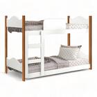 Beliche Encanto Branca E Nature Com 02 Colchões Gabrielli