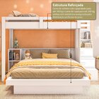 Beliche Family Infantil/juvenil Com Nichos E Escada Multifunc