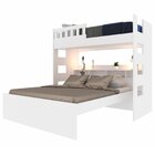 Beliche Family Queen Com Nichos 100% Mdf  Branco