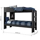 Beliche Indy Com Cama Auxiliar Preto Fosco